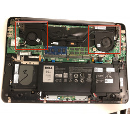 Dell Inspiron 15-7548 Замена вентилятора