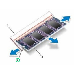 Замена модулей памяти Dell Inspiron M5010